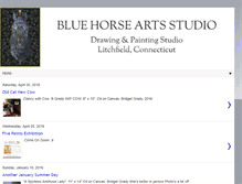 Tablet Screenshot of bluehorsearts.blogspot.com