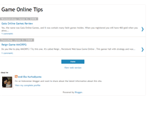 Tablet Screenshot of gameonlinetips.blogspot.com