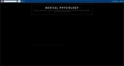 Desktop Screenshot of medicalphysiologyonnet.blogspot.com