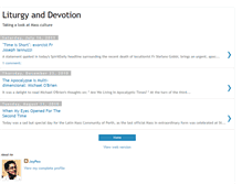 Tablet Screenshot of liturgyanddevotion.blogspot.com