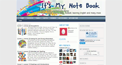 Desktop Screenshot of itsmynotebook.blogspot.com