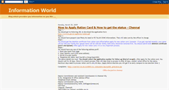 Desktop Screenshot of infoworld4ualways.blogspot.com