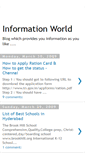 Mobile Screenshot of infoworld4ualways.blogspot.com