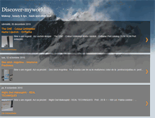 Tablet Screenshot of discover-myworld.blogspot.com