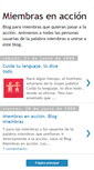 Mobile Screenshot of miembrasenaccion.blogspot.com