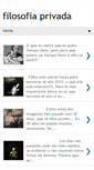 Mobile Screenshot of filosofia-privada.blogspot.com