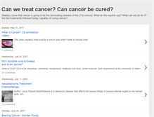 Tablet Screenshot of cure-cancer.blogspot.com