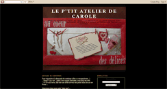 Desktop Screenshot of lepetitatelierdecarole.blogspot.com
