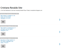 Tablet Screenshot of cronaldosite.blogspot.com