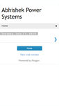 Mobile Screenshot of abhishekpowersystems.blogspot.com