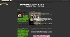 Desktop Screenshot of ponderingmylife.blogspot.com