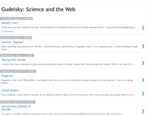 Tablet Screenshot of gudelskyscience.blogspot.com