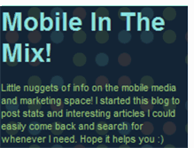 Tablet Screenshot of mobileinthemix.blogspot.com