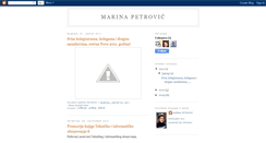 Desktop Screenshot of marinapetrovic.blogspot.com