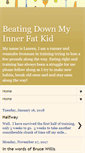 Mobile Screenshot of beatingdownmyinnerfatkid.blogspot.com