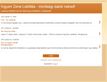 Tablet Screenshot of ingyenzeneletoltesek.blogspot.com