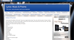 Desktop Screenshot of ellen-lyricsmusicpoems.blogspot.com