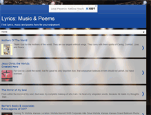 Tablet Screenshot of ellen-lyricsmusicpoems.blogspot.com