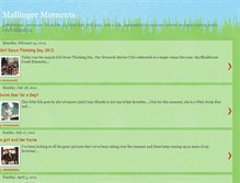 Tablet Screenshot of mallingermoments.blogspot.com