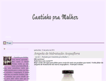 Tablet Screenshot of cantinhopramulher.blogspot.com