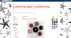 Desktop Screenshot of lipstickandlouboutin.blogspot.com