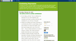 Desktop Screenshot of combatingdepression.blogspot.com