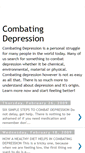 Mobile Screenshot of combatingdepression.blogspot.com