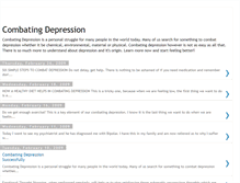 Tablet Screenshot of combatingdepression.blogspot.com
