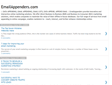 Tablet Screenshot of emailappenders.blogspot.com