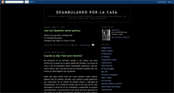 Desktop Screenshot of deambulandoporlacasa.blogspot.com