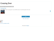 Tablet Screenshot of crossing-over-2009.blogspot.com