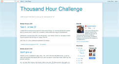 Desktop Screenshot of 1000hourchallenge.blogspot.com