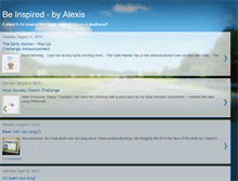 Tablet Screenshot of beinspiredbyalexis.blogspot.com