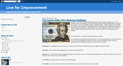 Desktop Screenshot of liveforimprovement.blogspot.com