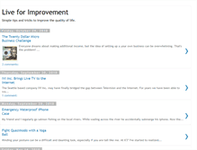 Tablet Screenshot of liveforimprovement.blogspot.com