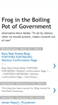 Mobile Screenshot of frogintheboilingpotofgovernment.blogspot.com
