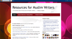 Desktop Screenshot of muslimwriters.blogspot.com