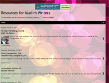 Tablet Screenshot of muslimwriters.blogspot.com