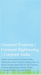 Mobile Screenshot of coonoortourismindia.blogspot.com