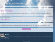 Tablet Screenshot of mybabyangelinheaven.blogspot.com