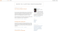 Desktop Screenshot of hopetocapture.blogspot.com