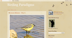 Desktop Screenshot of birding-paradigms.blogspot.com