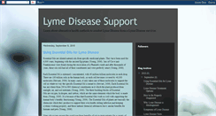 Desktop Screenshot of lymediseasesupport.blogspot.com