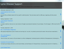 Tablet Screenshot of lymediseasesupport.blogspot.com