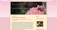 Desktop Screenshot of halffinishedlife.blogspot.com