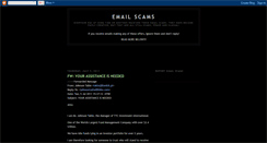 Desktop Screenshot of illegalemailscams.blogspot.com