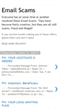 Mobile Screenshot of illegalemailscams.blogspot.com