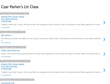 Tablet Screenshot of czarparkerlit.blogspot.com