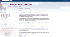 Desktop Screenshot of allaboutemslife.blogspot.com