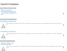 Tablet Screenshot of conniscreations.blogspot.com